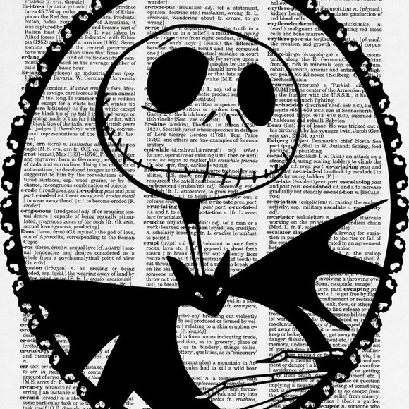 Nightmare Before Christmas Dictionary Art Bundle - Picture 2 of 7